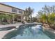 Inviting backyard pool with a spa and outdoor seating area at 4534 E Oberlin Way, Cave Creek, AZ 85331