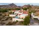 Stunning aerial view of the homes in the community, complete with a pool and stunning mountain views at 6188 N 29Th Pl, Phoenix, AZ 85016