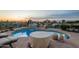 Close up of a pool, showing the patio and landscaping at 6188 N 29Th Pl, Phoenix, AZ 85016