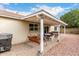 Cozy covered patio featuring a swing, perfect for relaxing and enjoying the backyard at 6335 E Brown Rd # 1081, Mesa, AZ 85205