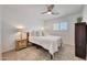 Bright bedroom featuring neutral colors, ceiling fan and natural light at 6634 N 16Th Dr, Phoenix, AZ 85015