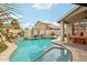 Inviting backyard pool and patio area perfect for relaxation and entertainment at 698 W Merrill Ave, Gilbert, AZ 85233