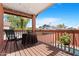 Outdoor patio featuring a comfortable seating area with an overhead covering at 713 N Banning Cir, Mesa, AZ 85205