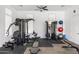 Community gym featuring weight training machines and fitness accessories at 7472 E Paraiso Dr, Scottsdale, AZ 85255