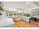 Bright kitchen featuring white countertops, stainless steel appliances, and a view to the yard through large picture windows at 7650 E Culver St, Mesa, AZ 85207