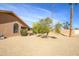 Single-story home with desert landscaping, mature citrus tree, and a covered patio at 14534 W Yosemite Dr, Sun City West, AZ 85375