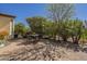Paver patio with mature trees and patio furniture create a backyard oasis perfect for entertaining at 1775 E Tangelo Pl, Queen Creek, AZ 85140