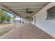 Spacious covered patio with ceiling fans, perfect for enjoying outdoor living and entertaining year-round at 248 S 95Th Pl, Chandler, AZ 85224