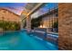 Stunning pool featuring water features and a pergola, perfect for outdoor relaxation and entertaining at 2733 E Virginia St, Gilbert, AZ 85296