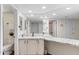 Bathroom featuring a spacious vanity with granite countertop and modern fixtures at 4141 N 31St St # 405, Phoenix, AZ 85016
