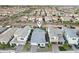 A birdseye view of the property, highlighting proximity to other homes and neighborhood features at 4370 E Kaibab Pl, Chandler, AZ 85249