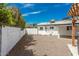 Backyard with gravel landscape and privacy wall at 4721 N 24Th St, Phoenix, AZ 85016