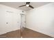 Clean bedroom with a ceiling fan and a closet with sliding doors at 4729 N 24Th St, Phoenix, AZ 85016