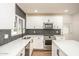 Modern kitchen with white cabinets, stainless steel appliances, and a gray backsplash at 4729 N 24Th St, Phoenix, AZ 85016