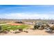 Aerial view of community baseball fields with well-maintained green grass, and desert landscape at 4937 W Desert Hollow Dr, Phoenix, AZ 85083