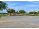 Outdoor basketball court with a covered picnic area, perfect for community gatherings and recreation at 5225 S Opal Pl, Chandler, AZ 85249