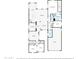 Detailed floor plan showcasing layout of the home, including the kitchen, bedrooms, living spaces, and garage at 5225 S Opal Pl, Chandler, AZ 85249