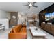 Open-concept living room with modern decor, stainless steel appliances, and neutral color palette at 651 N Ironwood Dr # 7, Apache Junction, AZ 85120