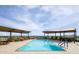 Stunning rooftop pool with lounge seating and panoramic city views at 7175 E Camelback Rd # 307, Scottsdale, AZ 85251