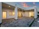 Charming covered patio offering a view of the well-lit backyard at 8713 N 80Th Pl, Scottsdale, AZ 85258