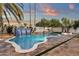 Backyard oasis featuring a sparkling pool, water feature, and beautiful landscaping, perfect for relaxation at 8713 N 80Th Pl, Scottsdale, AZ 85258
