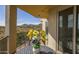 Covered patio with views of desert landscape at 14850 E Grandview Dr # 233, Fountain Hills, AZ 85268