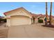 Attached two-car garage providing convenience and extra storage space at 16004 W Falcon Ridge Dr, Sun City West, AZ 85375