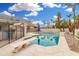 Relaxing backyard pool with diving board, bar and desert landscaping at 19333 N 68Th Ave, Glendale, AZ 85308