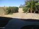 Enclosed backyard featuring paver patio, desert landscaping, and privacy wall at 2010 E Indigo Dr, Chandler, AZ 85286