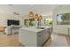 Expansive kitchen island overlooking the living room and backyard, perfect for entertaining guests at 2011 W Calle De Las Estrella --, Phoenix, AZ 85085