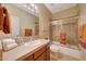 Bathroom featuring a single sink vanity with a mirror and lighting and bathtub at 41225 N River Bend Rd, Phoenix, AZ 85086