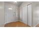 Bright entryway featuring hardwood floors, closet and natural light at 6915 E Gary Cir, Mesa, AZ 85207