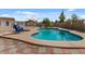 Beautiful pool with a patio and chair set, perfect for outdoor relaxation at 6915 E Gary Cir, Mesa, AZ 85207