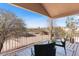 Relaxing balcony with seating and a view of the surrounding desert landscape at 7100 E Montgomery Rd, Scottsdale, AZ 85266