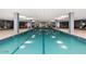 Lap pool with lane markers in a well-lit, modern recreational facility at 7121 E Rancho Vista Dr # 5011, Scottsdale, AZ 85251