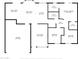 Detailed floor plan showcasing the layout of the home with measurements for each room at 840 E Hackamore St, Mesa, AZ 85203