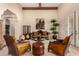 Comfortable seating area with unique decor and natural light creates inviting space for gathering at 9955 E Celtic Dr, Scottsdale, AZ 85260