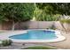 Backyard pool with desert landscaping, perfect for relaxation and entertaining at 1054 W Park Ave, Gilbert, AZ 85233