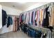 Walk-in closet with shelving and rods for organized clothing storage at 1054 W Park Ave, Gilbert, AZ 85233