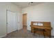 Bedroom with piano and closet at 10705 E Sunflower Ct, Florence, AZ 85132