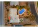 Aerial view showcases private pool, spa, and backyard layout at 11041 N 44Th St, Phoenix, AZ 85028