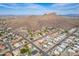 Panoramic aerial view of the neighborhood, showing mountain views in the background at 1219 E Seminole Dr, Phoenix, AZ 85022