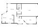 Downstairs floorplan showing kitchen, living room, dining area, foyer, room and garage at 1405 E Cathedral Rock Dr, Phoenix, AZ 85048