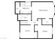 Upstairs floorplan showing main bedroom, WIC, two bedrooms, two bathrooms, hall and stairs at 1405 E Cathedral Rock Dr, Phoenix, AZ 85048