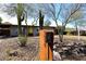 Single-story home with desert landscaping, a vibrant yellow door, and a unique mailbox feature at 1515 E Sunnyslope Ln, Phoenix, AZ 85020