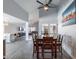 Open dining area with contemporary furnishings and connection to living spaces at 1830 N 87Th Ter, Scottsdale, AZ 85257