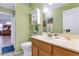 Bright bathroom features a single sink vanity and neutral paint at 1918 E Williams Dr, Phoenix, AZ 85024