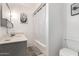 Cozy bathroom featuring a shower-tub combo and classic fixtures at 2920 S Bala Dr, Tempe, AZ 85282