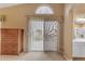 Bright bedroom featuring neutral decor, vertical blinds, and sliding glass door to outdoor space at 3482 W Shannon St, Chandler, AZ 85226