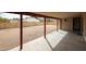 Covered patio overlooking the spacious, gravel backyard at 13439 N 16Th Ave, Phoenix, AZ 85029